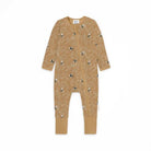 Bamboo zipsuit in bumble bee print