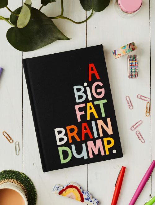 Big fat brain dump lined journal