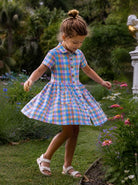 Girl twirling in dress