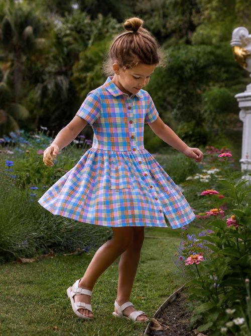Girl twirling in dress