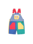 front of the colour block overalls