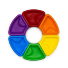 Colour wheel rainbow bright pattern underneath