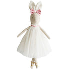 daisy bunny gold laces white tutu dress pink bow 48cm alimrose