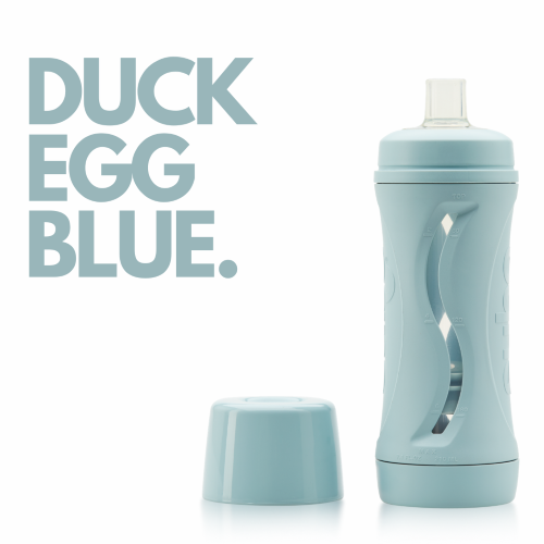 subo food bottle duck egg blue