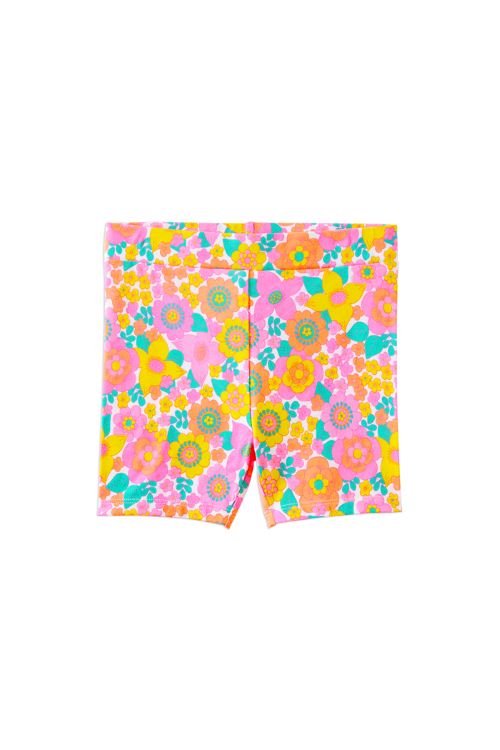 kids groovy garden bike shorts