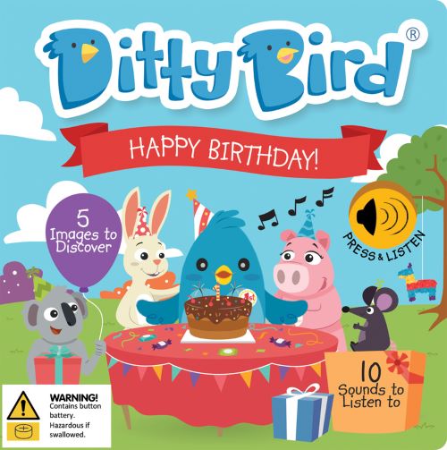 Ditty bird happy birthday board book