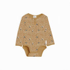 Henley bodysuit in bumble bee print