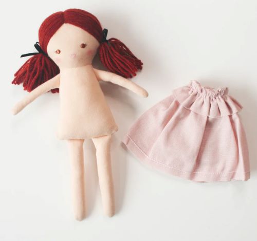 mini matilda doll pink dress 24cm alimrose