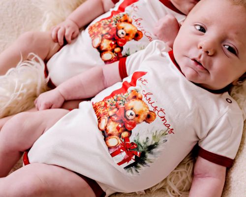 Confetti Kidz My first christmas bodysuit Teddy