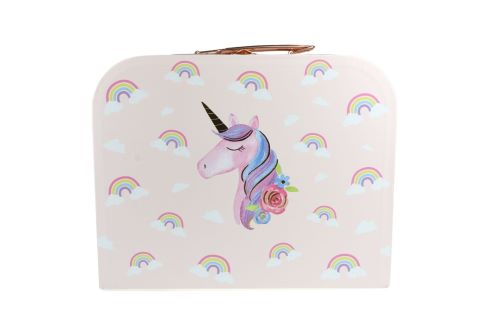 Suitcase for the rainbow unicorn tea set