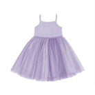 Ribbed tulle dress lilac