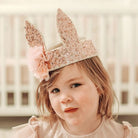 sequin bunny crown rosegold alimrose