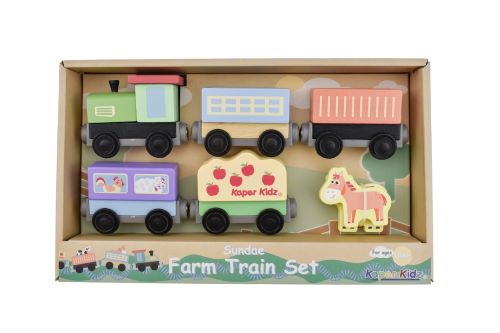 Sundae farm train set in box