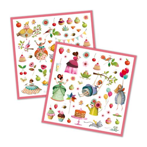 Includes 2 sheets of tea party stickers