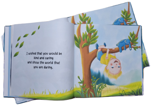 Inside of the wish baby book