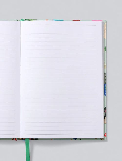 Lined pages of journal